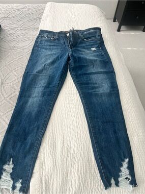 Joe's Jeans Indigo Skinny with Distressed Ankles